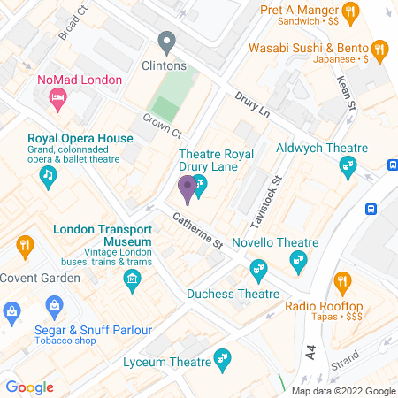 Adresse du Theatre Royal Drury Lane