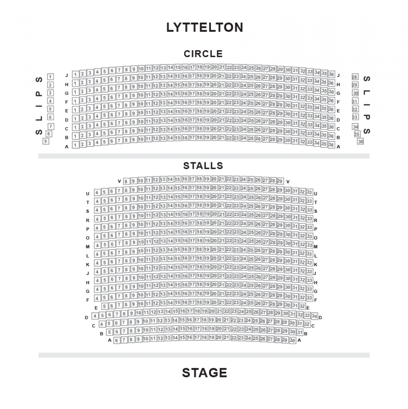 Lyttelton - National Theatre - Plan de Salle Lyttelton - National Theatre - Plan de Salle