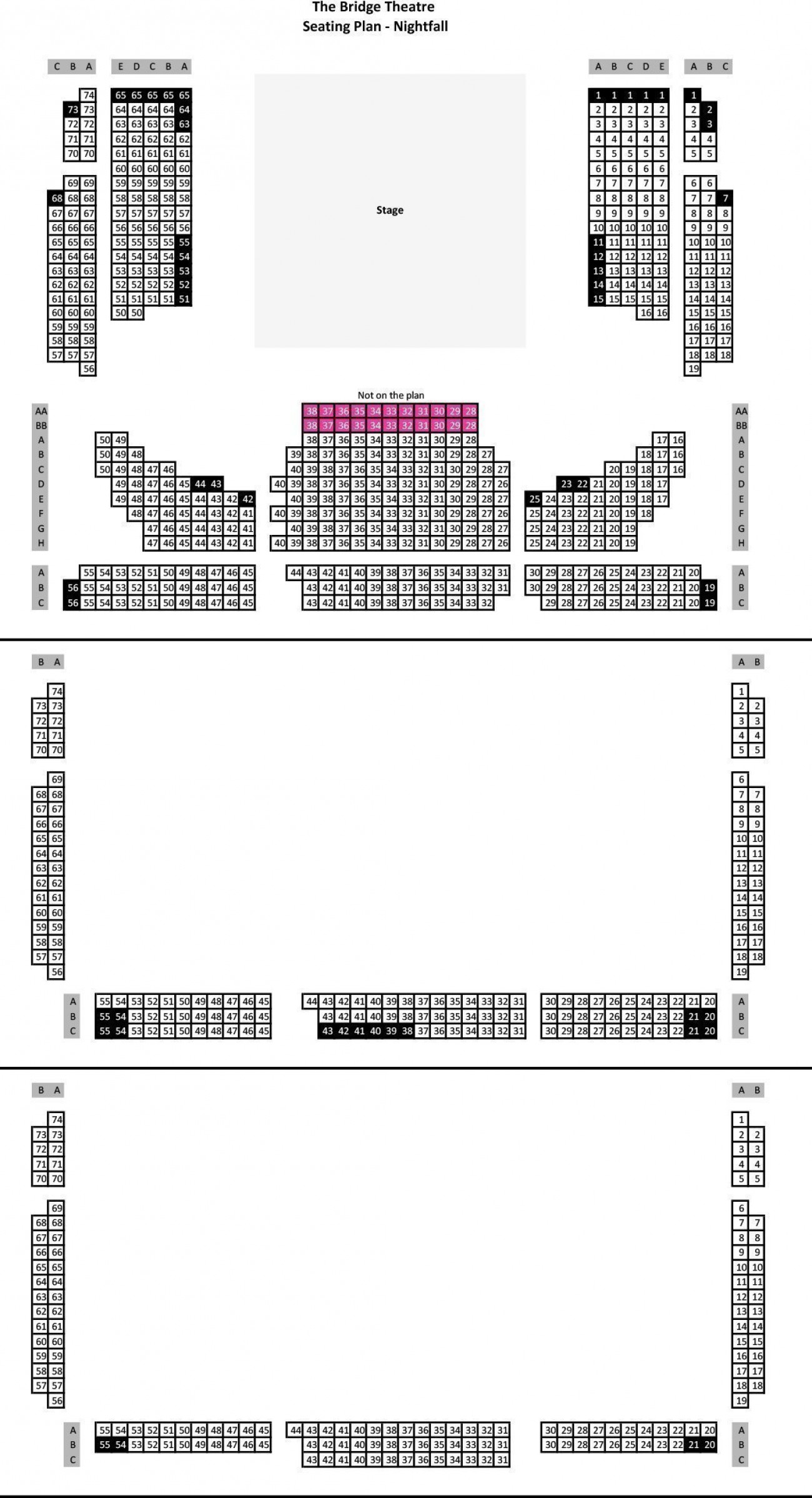 The Bridge Theatre - Plan de Salle The Bridge Theatre - Plan de Salle