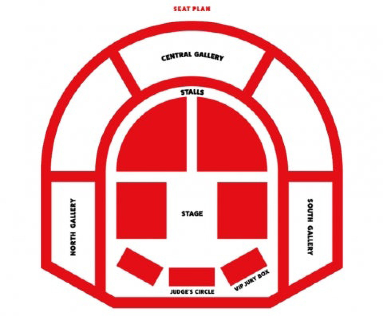 London County Hall - Plan de Salle