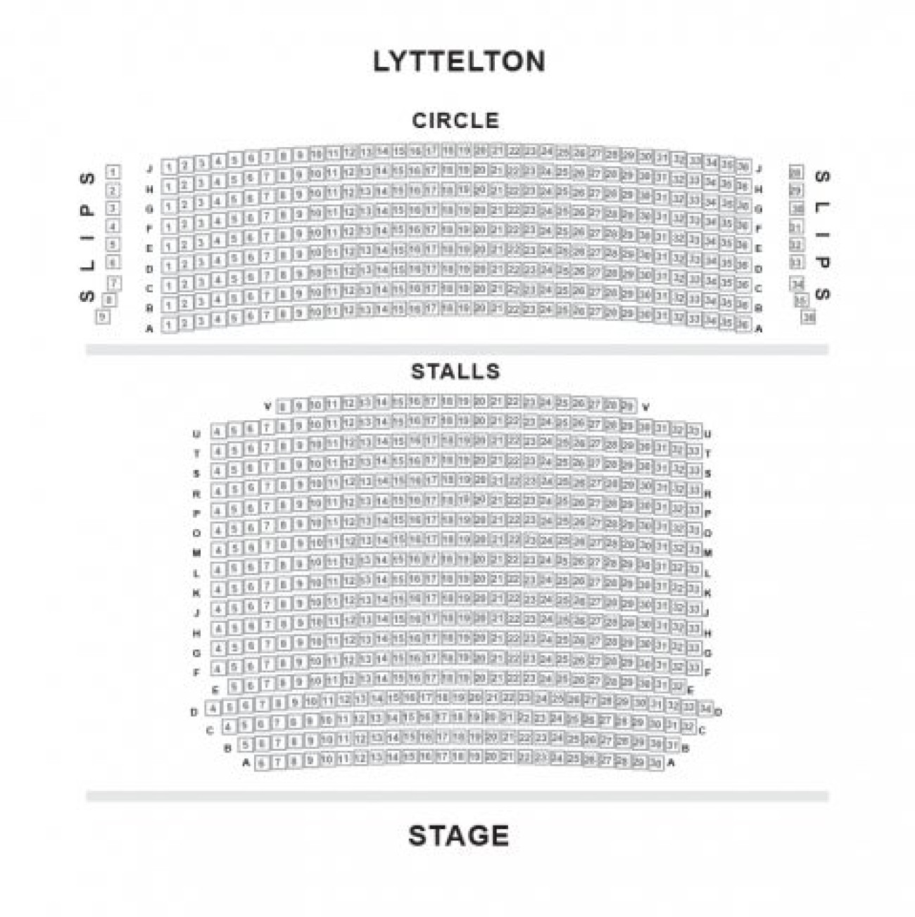 Lyttelton - National Theatre - Plan de Salle Lyttelton - National Theatre - Plan de Salle