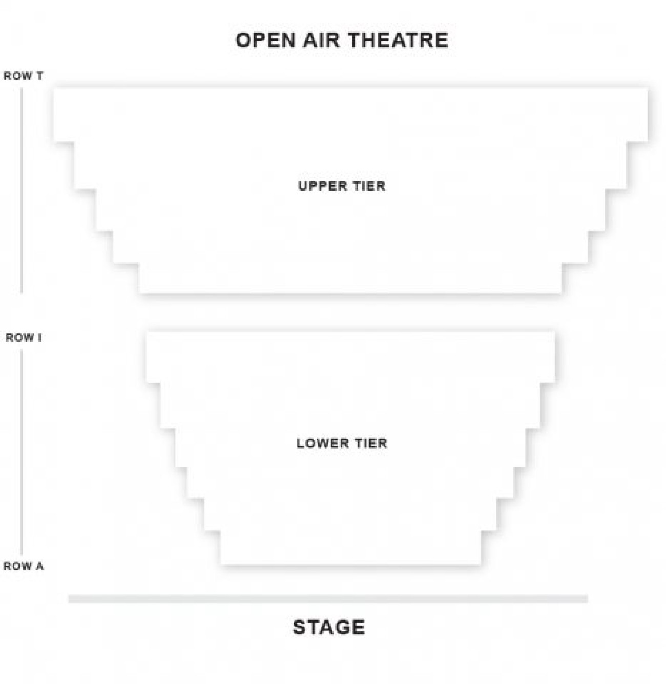 Regent's Park Open Air Theatre - Plan de Salle
